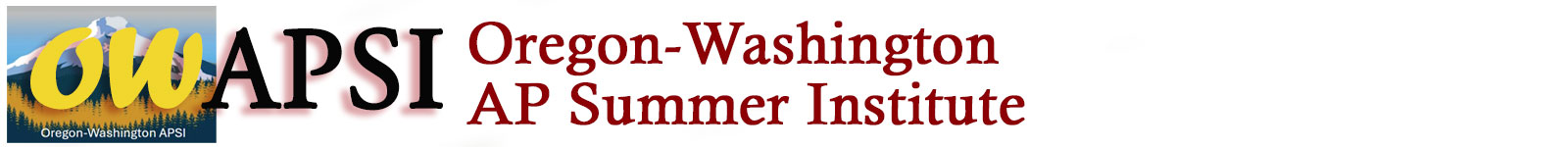 Oregon-Washington AP Summer Institute
